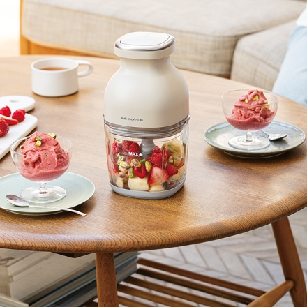 ＜recolte＞コードレス カプセルカッター ボンヌ クリームホワイト RCP-7