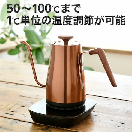 山善（YAMAZEN） 電気ケトル 0.8L 1000W 温度設定機能　EKG-C801(CP