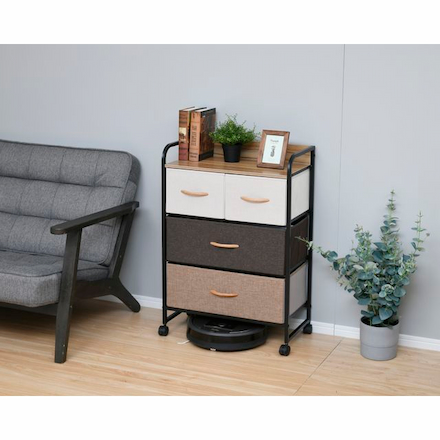 山善（YAMAZEN） ファブリックチェスト YZFC-6080(BR/BK)