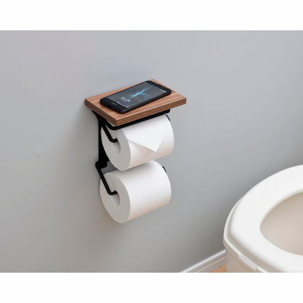 山善（YAMAZEN） ペーパーホルダー RPH-TW(DBR3MBK)