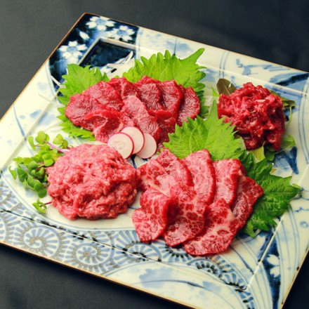 千興ファーム 鮮馬刺しバラエティｰ4種セット