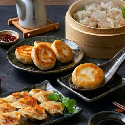 芦屋 一口餃子「壱心」と黒豚焼売と黒豚焼き小籠包セット 48個