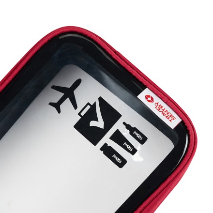 TRAVEL SENTRY トイレタリーポーチ レッド