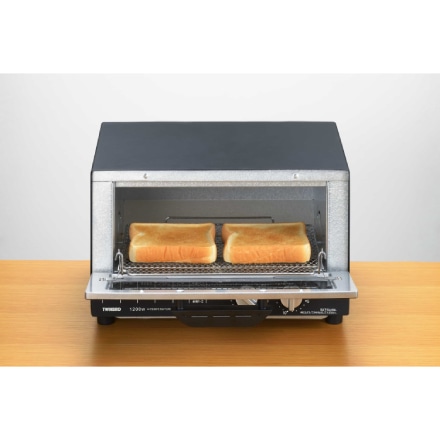 ツインバード オーブン トースター 4枚焼き 80～250℃ 温度調整機能 25cmピザまるまる お手入れ簡単 オーブントースター ブラック TS-4185B
