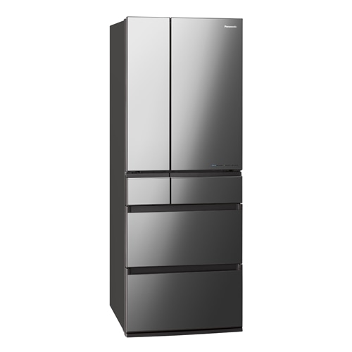 パナソニック 6ドア冷蔵庫 600L フレンチドア はやうま冷凍 フロスト加工 NR-F608WPX-H ミスティスチールグレー ※他色あり