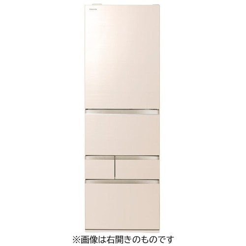 東芝 5ドア冷凍冷蔵庫 ( 501L・左開き ) GR-U500GZ-LZH アッシュグレージュ ※他扉向きあり