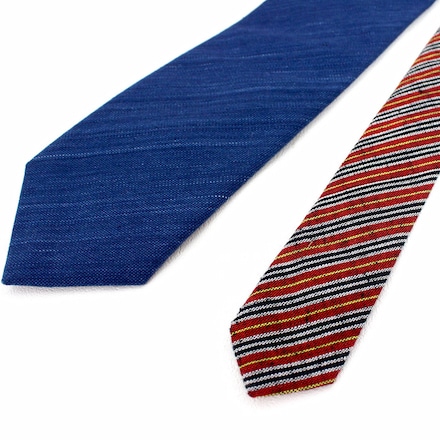 これいい和 日本の織物ネクタイ　藍染　～ 三河木綿 ～