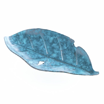 新潟県 燕×高岡 箸置き 木の葉 ブルー