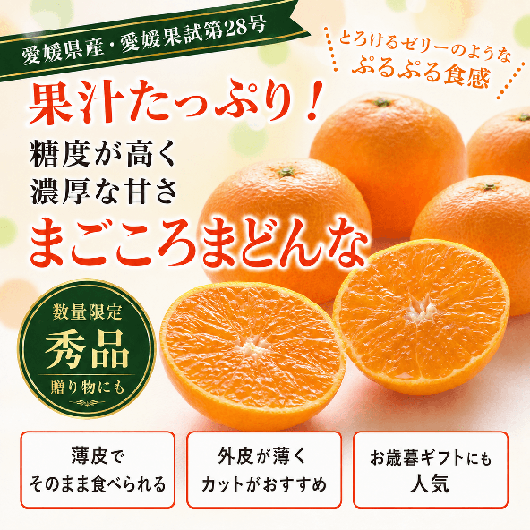 【2026年11月下旬頃出荷】愛媛限定栽培品種 まどんな 秀品2kg