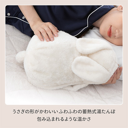 蓄熱式 湯たんぽ ぽかうさ ホワイティー 1個 と グレーシー 1個