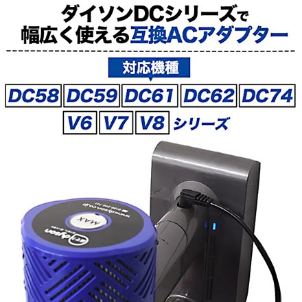 dyson用互換ACアダプター ダイソン用互換ACアダプター PSE適合品 掃除機用