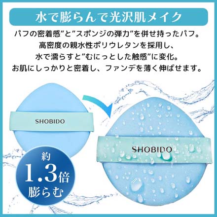 メイクパフ メイクスポンジ ウェットドライパフ 2個