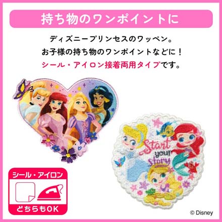 ワッペン アップリケ ディズニー MY479 プリンセス1
