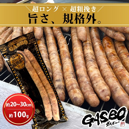 長さ20～30cm 超ロング 超粗挽きウインナー GASBO ガスボー 佐賀県 旬菜舎さと山 100g×10本入×3P yamashiro34 旬菜舎さと山