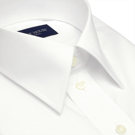 形態安定 レギュラーカラー 長袖 ビジネスワイシャツ 首回り37cm-裄丈80cm ※他サイズあり
