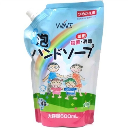 ウインズ　薬用泡ハンドソープ　大容量詰替　６００ＭＬ × 16点セット 日本合成 4904112828902