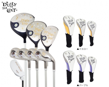 レディース/クラブセットのみダリーナキャット DN-SET05 クラブセット 8本組(1W,4W,UT,I7,I9,PW,SW,PT) キャディバッグ無し イエロー