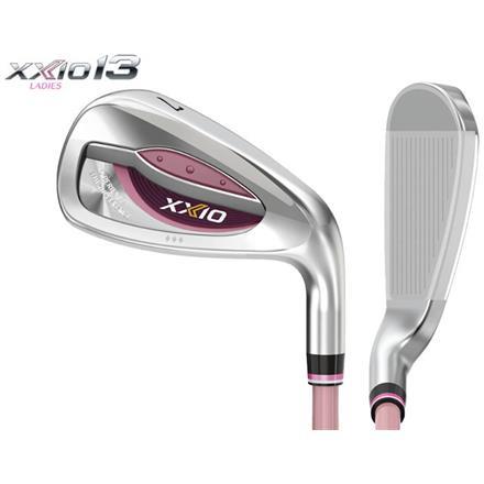 レディースダンロップ ゼクシオ13 ボルドー アイアン単品 ゼクシオ MP1300L カーボンシャフト #6/27度/A