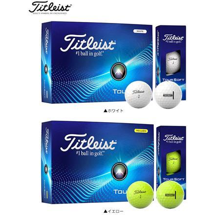 タイトリスト NEW TOUR SOFT ゴルフボール Titleist 1ダース/12球入り ホワイト