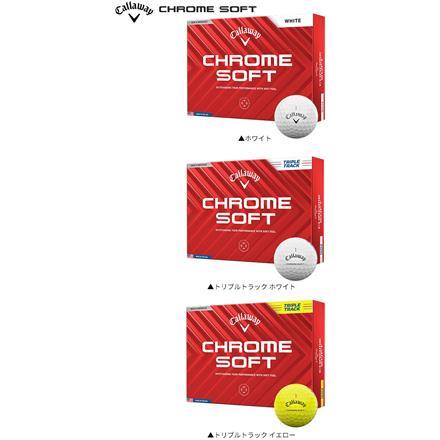 キャロウェイ ゴルフ クロムソフト ゴルフボール CHROME SOFT 1ダース/12球 ホワイト