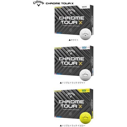 キャロウェイ ゴルフ クロムツアー X ゴルフボール CHROME TOUR X 1ダース/12球 ホワイト