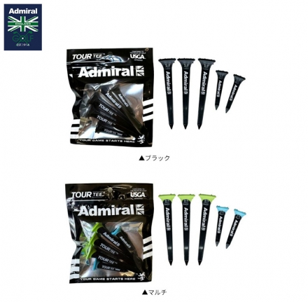 アドミラル ゴルフ ADMG4AET ツアーティー 1パック5本入り(ロング3、ショート2) マルチ
