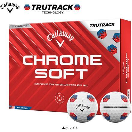 キャロウェイ ゴルフ クロムソフト トゥルートラック ゴルフボール CHROME SOFT TRUTRACK 1ダース/12球 ホワイト