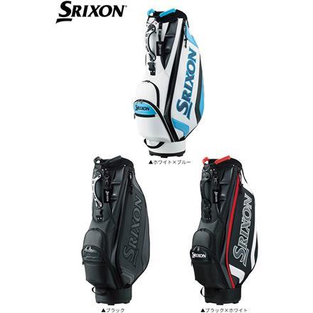 ダンロップ スリクソン GGC-S166 カート キャディバッグ ブラック×ホワイト ゴルフバッグ DUNLOP SRIXON ホワイト×ブルー