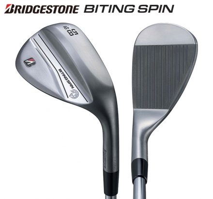 カスタムスペックブリヂストン BITING SPIN ノーメッキ仕上げ ウェッジ NSプロ モーダス3 ツアー105 スチールシャフト 56度/8度