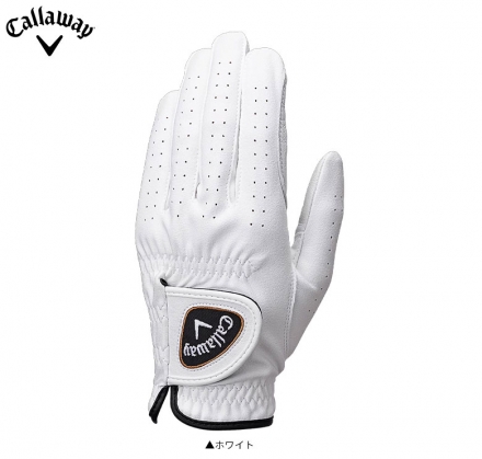 左手用キャロウェイ ゴルフ ハイパー ハイブリッド ゴルフグローブ ホワイト 26cm