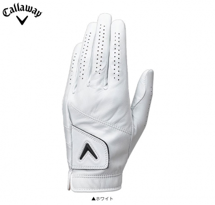 左手用キャロウェイ ゴルフ ツアー オーセンティック ゴルフグローブ ホワイト 25cm