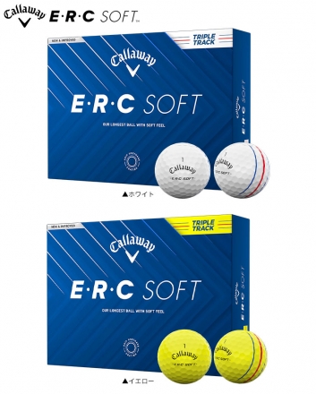 3ダース販売キャロウェイ E・R・C SOFT ゴルフボール ホワイト