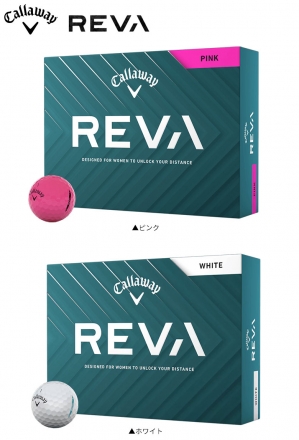 レディース/3ダース販売キャロウェイ REVA ゴルフボール ピンク