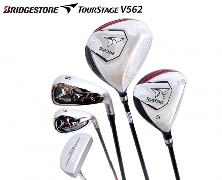 クラブセットのみブリヂストン ゴルフ ツアーステージ V562 クラブセット 10本組(1W,5W,6-P,PS,SW,PT) MITSUBISHI オリジナルカーボンシャフト キャディバッグ無し S