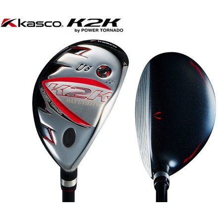 キャスコ ゴルフ K2K MAX ワンレングス ユーティリティー 2本組 日本製 ワンフレックス カーボンシャフト by パワートルネード U6+U7/ワンフレックス