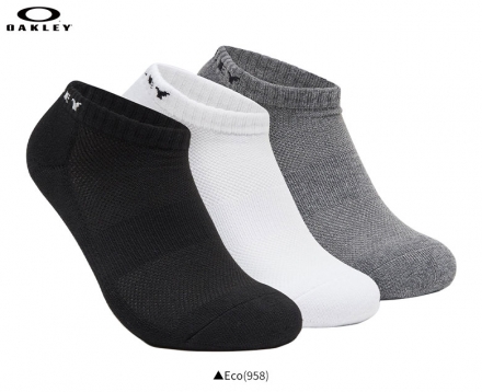 オークリー 93251JP-958 3P NO SHOW ソックス Eco(958) 靴下 25-27cm