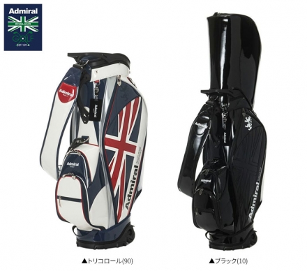 アドミラル ゴルフ ADMG5BC3 キャスター エナメル カート キャディバッグ トリコロール(90)