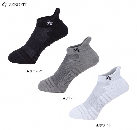 イオンスポーツ ゼロフィット スポーツ ソックス ショート グレー/M