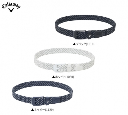 キャロウェイゴルフ C26192102 袋織ゴムメッシュ ベルト ブラック(1010)