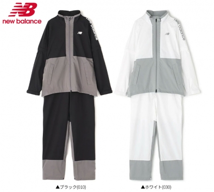 レディースニューバランスゴルフ 透湿防水防風 セットアップ レインウエア 5988501 上下セット 雨対策 ホワイト(030)/1