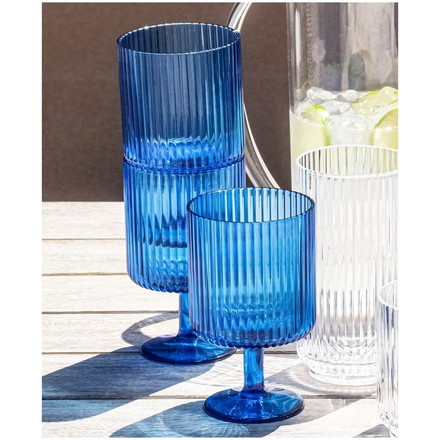 メサ タンブラー 300ml コバルトブルー JMSTB100MTCB ABODE Homeware MS樹脂 7.5×7.5×9cm 300ml 0~80℃ 食洗機対応 耐衝撃性 割れにくいグラス 日本国内限定サイズ