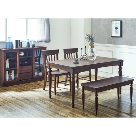 ダイニングチェア 2脚セット 幅46 奥行54 高さ86 アカシア天然木 完成品 椅子 いす