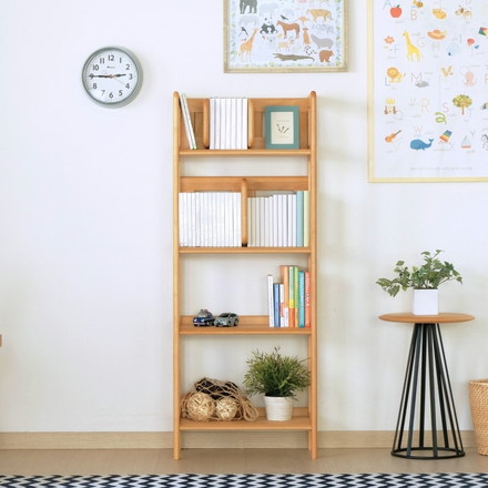 一生紀 ラック 書棚 幅50 ブックシェルフ 完成品 本棚 オープンラック 教科書 収納棚 学習デスクサイドラック