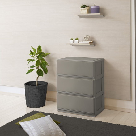 天馬 プロフィックス スタイルケース 6503深型 グレー 衣類収納 収納ケース チェスト クローゼット収納