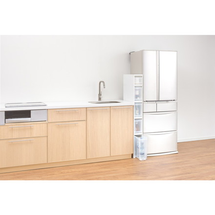 天馬 ファビエ スキピタストッカー スリム5段 S-131S ホワイト 衣類収納 収納ケース チェスト