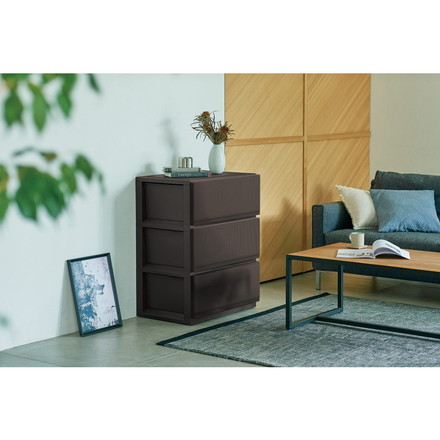 天馬 プロフィックス スタイルケース組立式 6503深型 ブラウン 衣類収納 収納ケース チェスト クローゼット収納