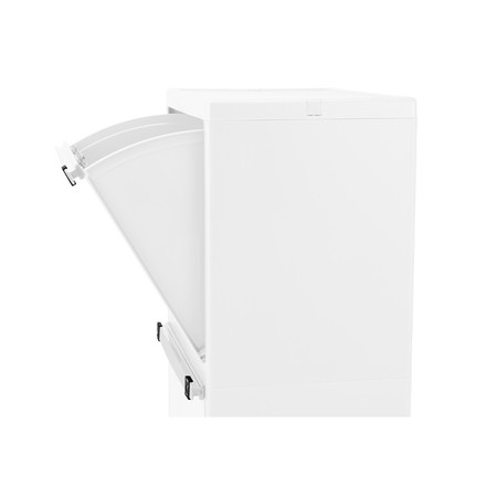 天馬 whiterush ホワイトラッシュ 多段分別ごみ箱 50L 幅35cm 奥行27cm 高さ100cm 日本製