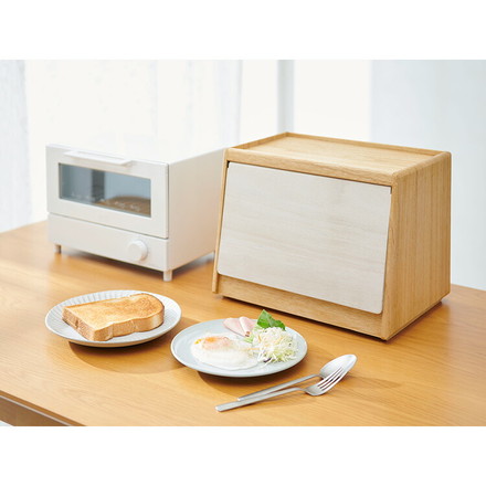 kirisai 日本製 桐のパン櫃 ブレッドケース パンケース 桐 木製 桐製 調湿 2斤サイズ 食パン 収納 ブレッドボックス 保存容器 おしゃれ OSPP-2