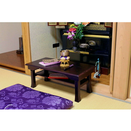 天然木 桐製 折りたたみ便利机 60×30cm 折りたたみテーブル 供物台 経机 天然木 文机 仏具台 法事 お彼岸