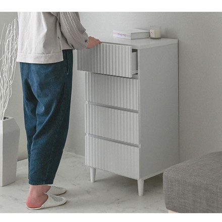 アランチェストALN90-45H WH ホワイト 幅44.5cm チェスト 収納 収納ケース 引き出し 洗面所 寝室